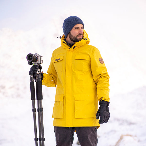 Haukland Classic - 7in1 Set - Outdoor Jacke für Fotografen – Gelb