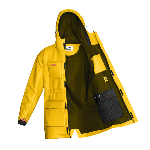 Haukland 7in1 Classic Jacke für Fotografen gelb