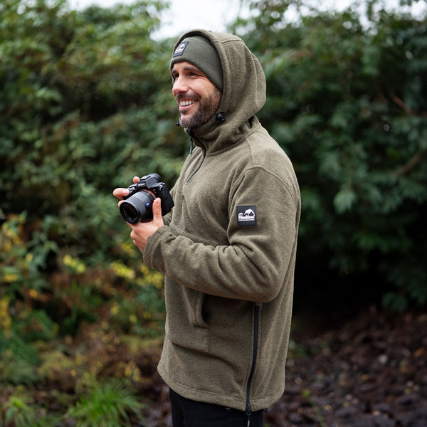 Haukland Fleece Hoodie for Photographers - Olive