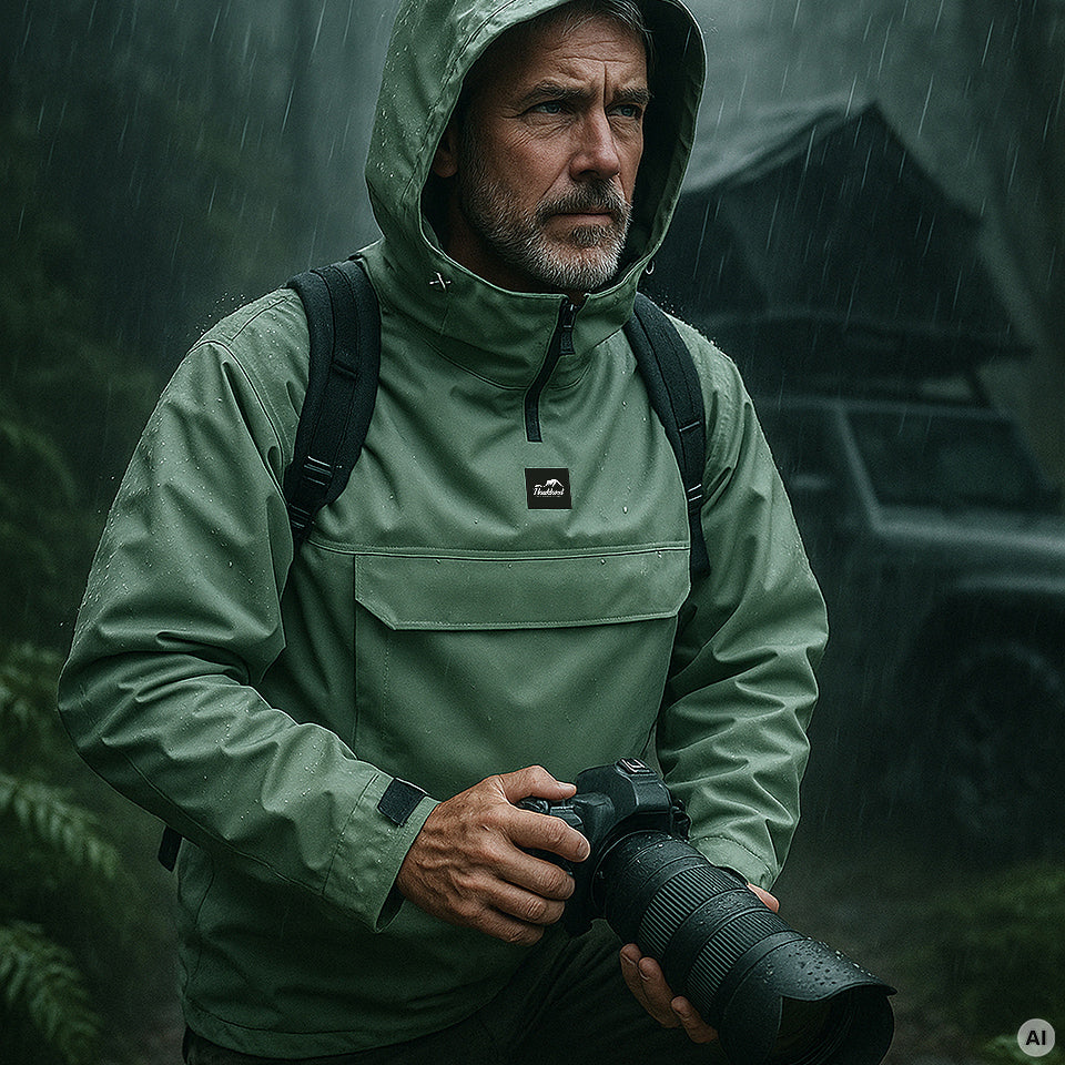 SET: Performance Regenjacke + Fleece Hoodie für Fotografen