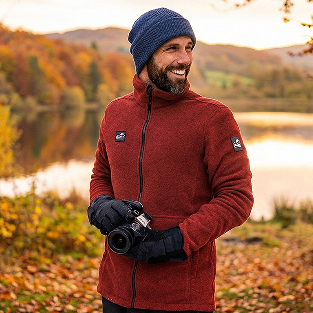 Haukland Fleece Jacket for Photographers - Red