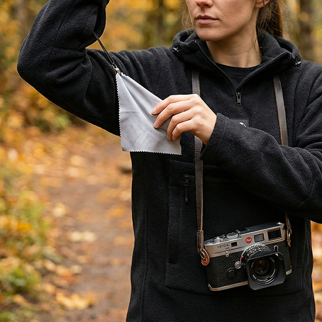 Haukland Fleece Hoodie für Fotografen - Grau